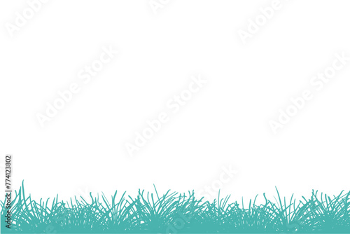 grass yard field meadow footer illustration