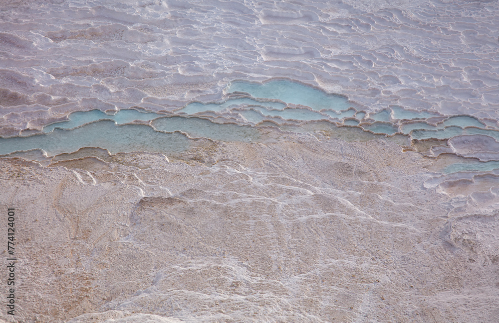 Beautiful Background of Minerals in Pamukkale Beautiful Background of Minerals in Pamukkale