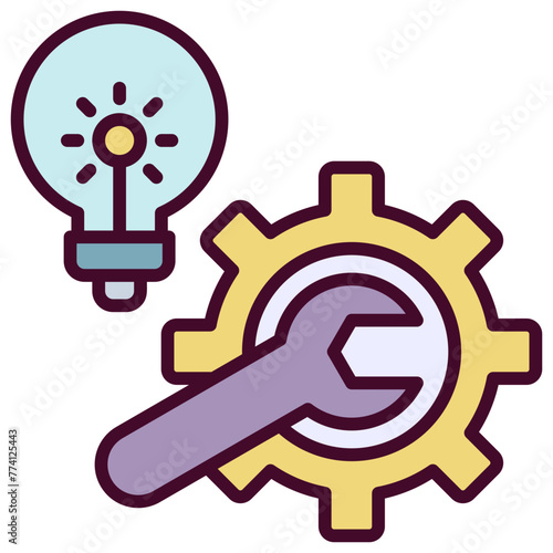 Troubleshoot outline color icon.