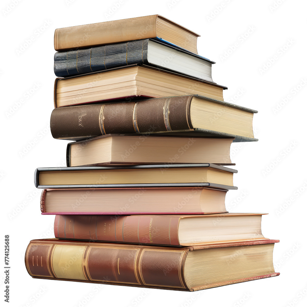 stack of books isolated on white stack of books isolated on white