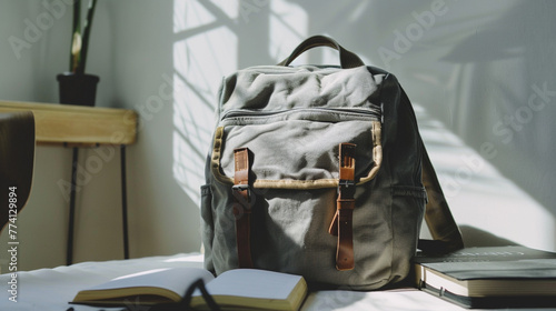 old bag on white isolated background