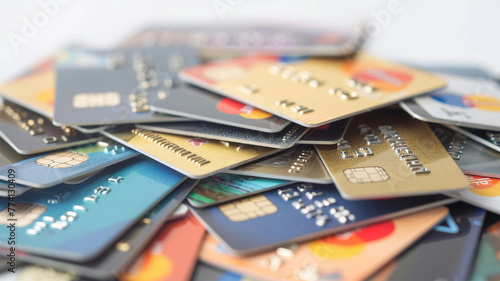 たくさんのクレジットカード photo