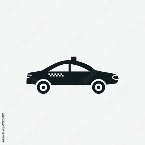 Taxi icon vector logo design template