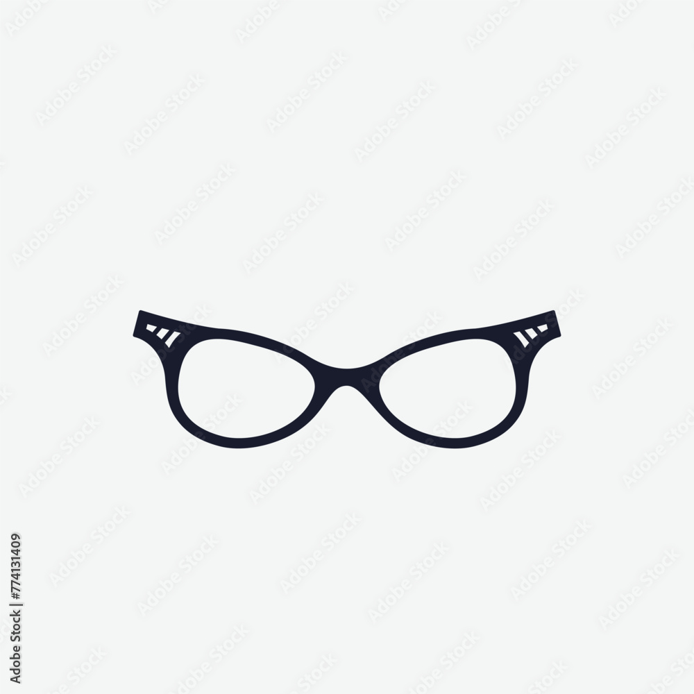 Fototapeta premium Glasses icon vector logo design template