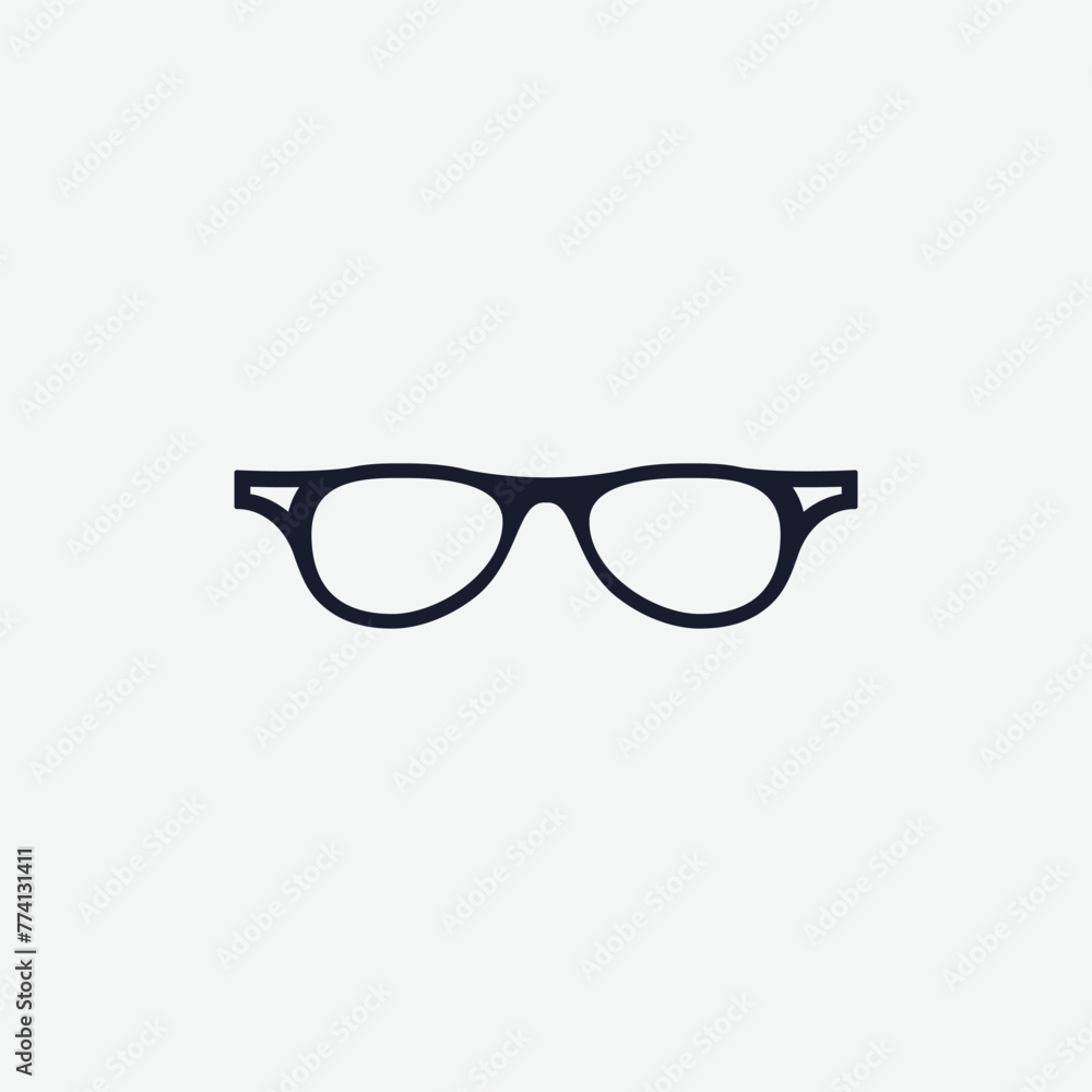 Glasses icon vector logo design template Glasses icon vector logo design template