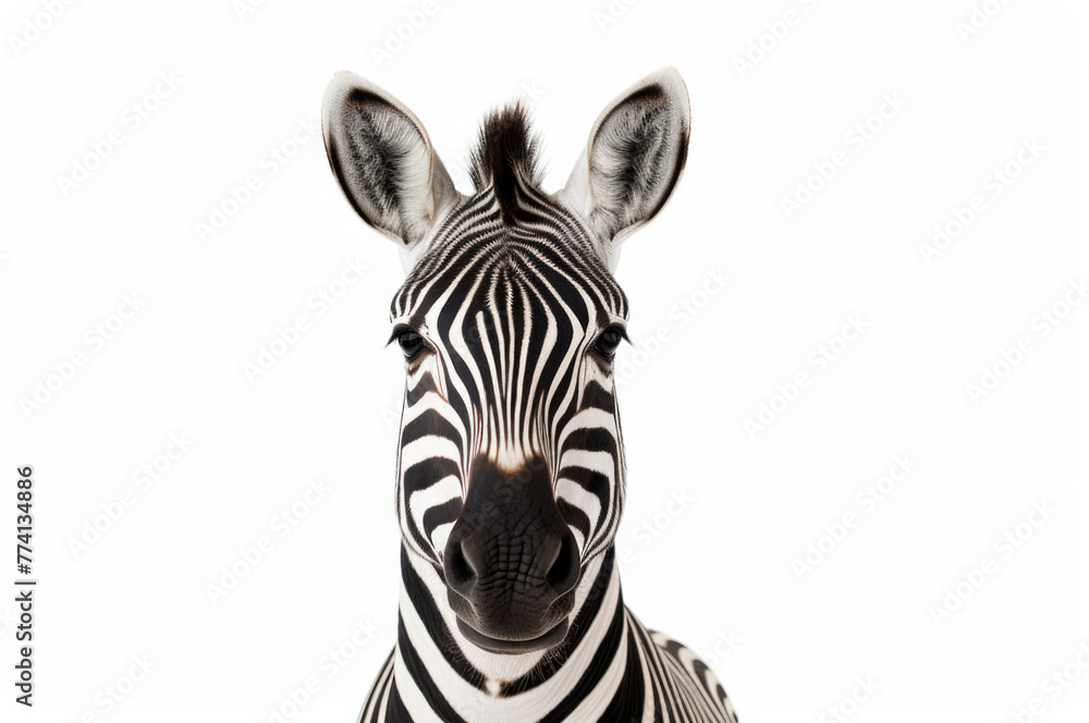 Fototapeta premium isolated zebra animal concept