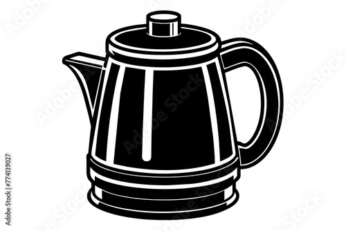 electric-tea-maker-with-whit-background-vector