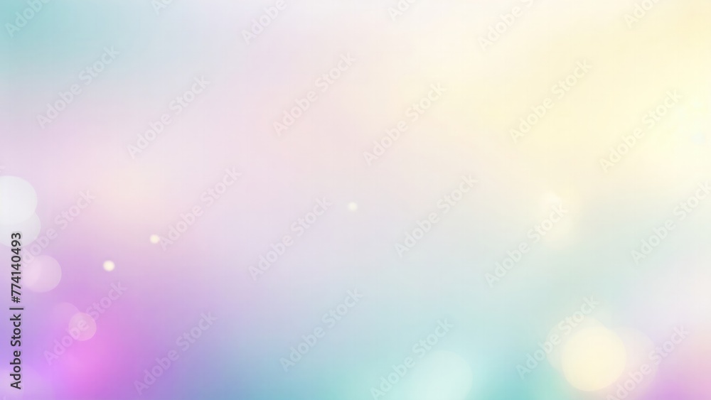 Pastel Purple Teal gold yellow white silver pale pink Abstract blur bokeh banner background