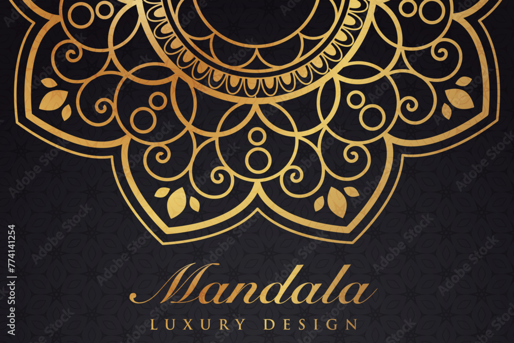 Luxurious decorative pattern background design, retro mandala pattern design Luxurious decorative pattern background design, retro mandala pattern design