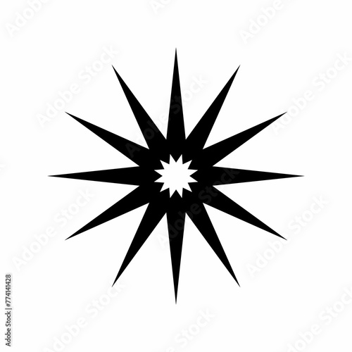 Star or sun vector illustration