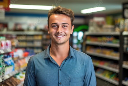 store or shop clerk person portrait concept