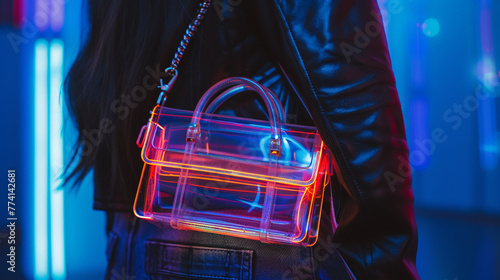 glowing lightning handbag