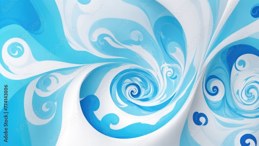 White and blue wallpaper with a colorful swirl White and blue wallpaper with a colorful swirl