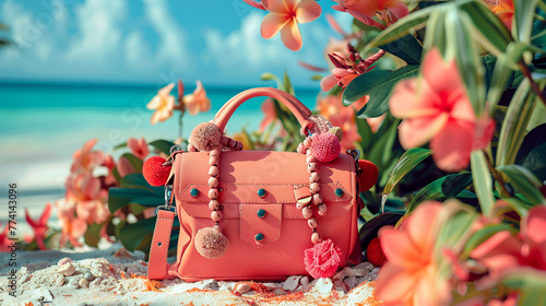 pink handbag 