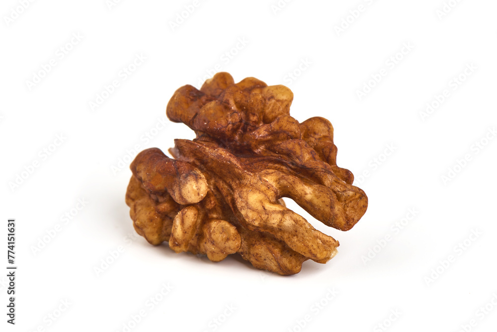 Walnut kernel, Nuts, isolated on white background Walnut kernel, Nuts, isolated on white background