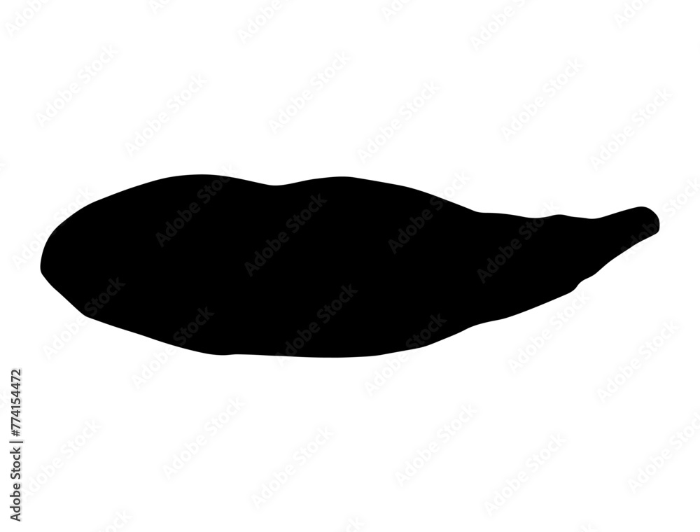 Sweet Potato silhouette vector art white background, Yam Silhouette Sweet Potato silhouette vector art white background, Yam Silhouette