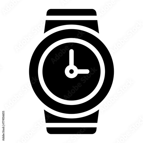 wristwatch glyph icon
