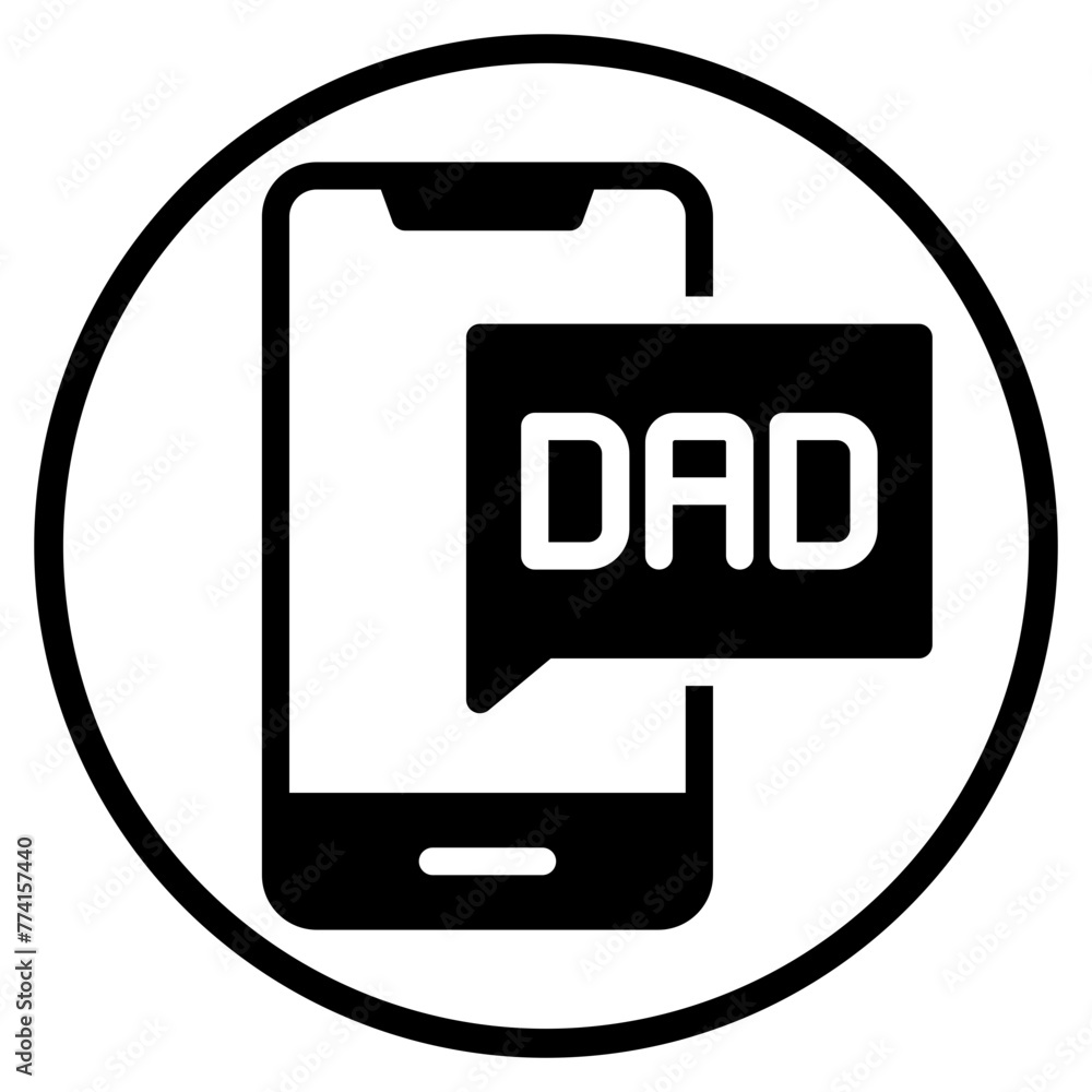 smartphone glyph icon
