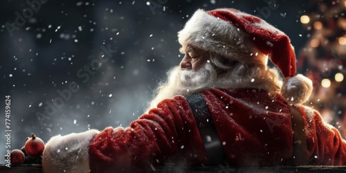 Santa Claus was hit from behind, Generative AI  © The Framed Life