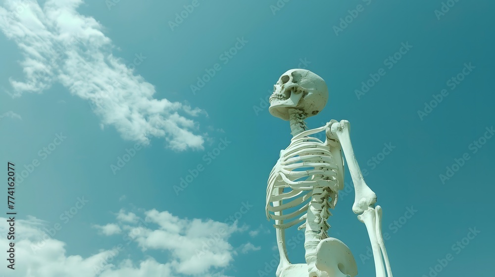 ray image showing a human skeleton