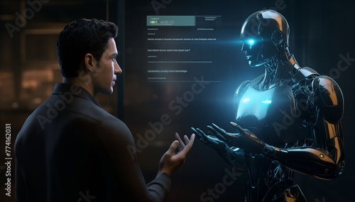 Conversing with Cybernetic Minds: Exploring Futuristic AI Interfaces and Machine Learning Paradigms. AI generated