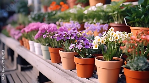 flowers in pots © Saba