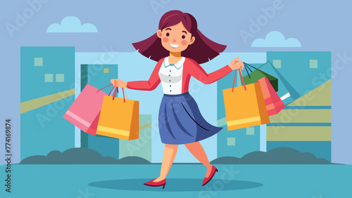 on-shopping--vector-illustration-of-girl-with-shop