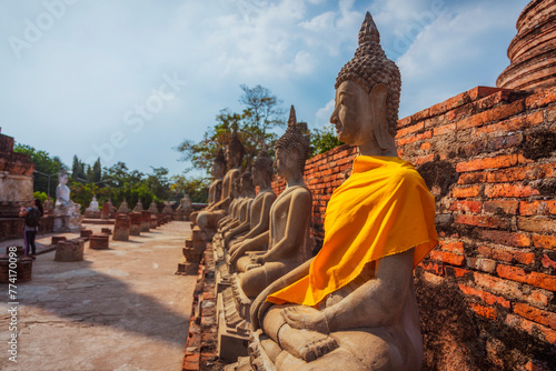 Buddha statue in Thailand, Ayutthaya photo