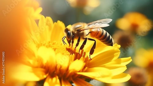 bee on flower © Saba
