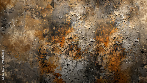 Rusty metal texture with orange speckles.