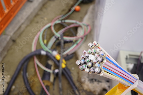 Glasfaserkabel Glasfaserleitung Netz Ausbau