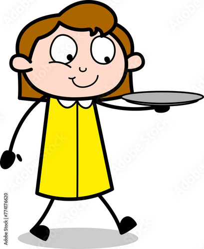 girl with a plate