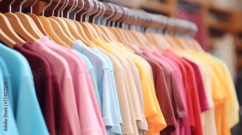 Wallpaper Mural clothes on hangers Torontodigital.ca