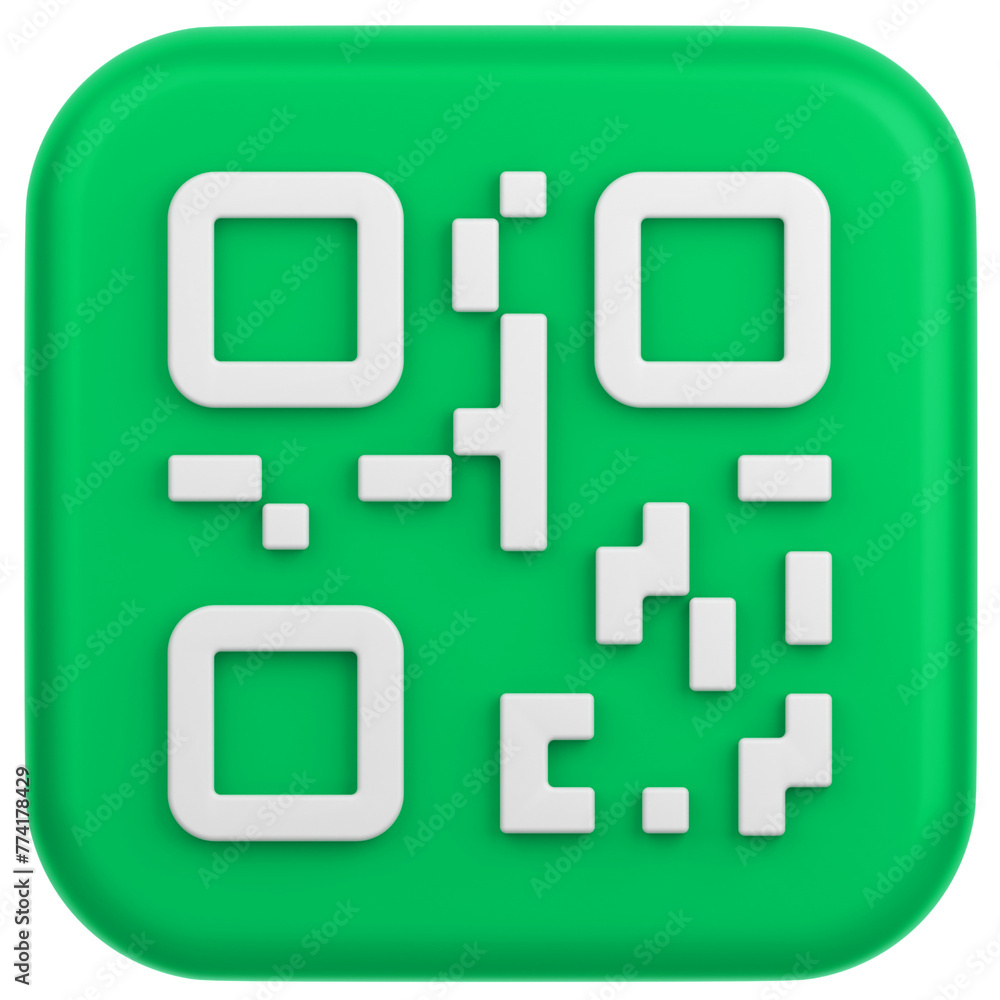 3d icon of a barcode sign 3d icon of a barcode sign