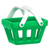 3d icon of a basket
