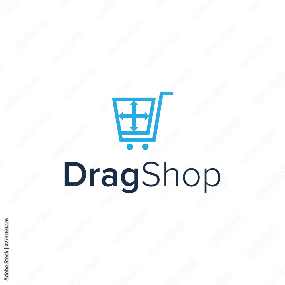 drag dan shop simple sleek creative modern logo design drag dan shop simple sleek creative modern logo design