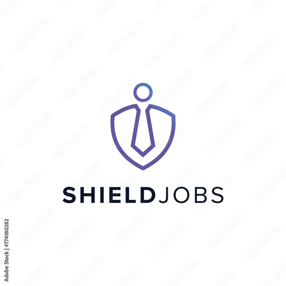 jobs and shield monogram simple sleek creative modern logo design jobs and shield monogram simple sleek creative modern logo design