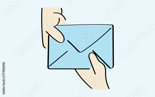 mail. the icon. doodle icon. Doodle. drawing. letter. send a message. receive a letter. an email. vector. He is respectable. the point of issue of the letter. mail delivery. a sealed envelope.