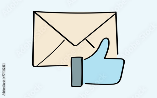 mail. the icon. doodle icon. Doodle. drawing. letter. send a message. receive a letter. an email. vector. He is respectable. the point of issue of the letter. mail delivery. a sealed envelope.