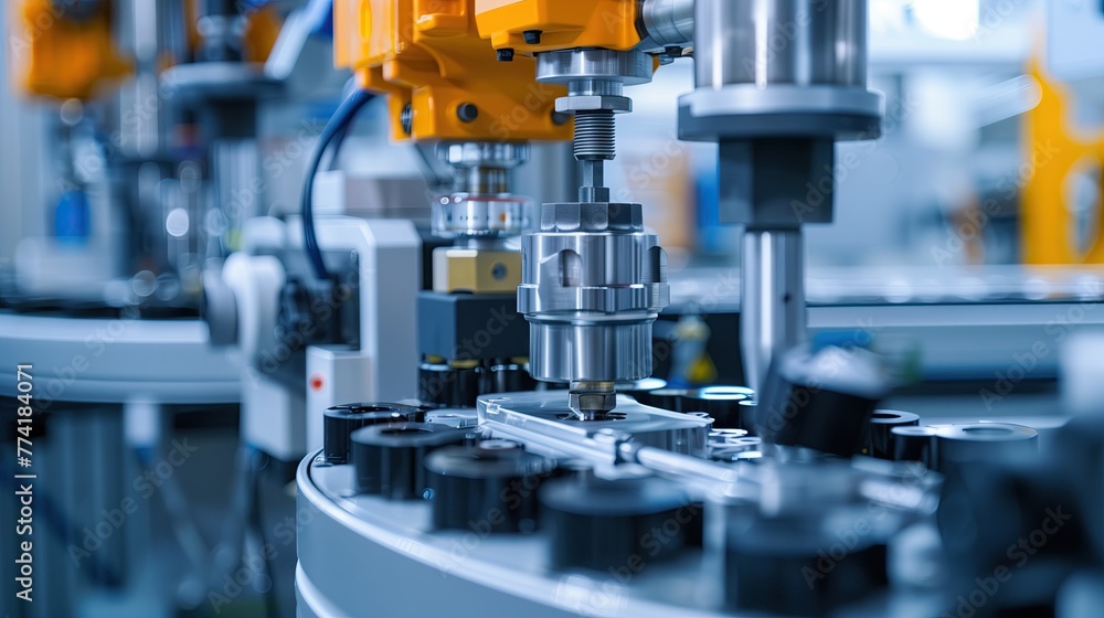 Machinery and tools in the production line.