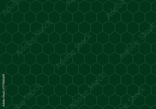 Abstract green hexagon pattern background