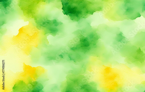 Abstract Watercolor and Green Background, Abstract Nebula Wallpaper 