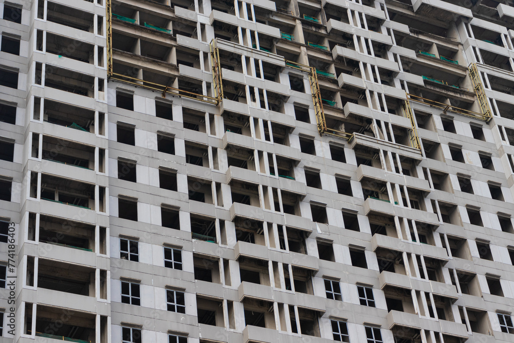 High rise apartment building under construction. After some edits. High rise apartment building under construction. After some edits.