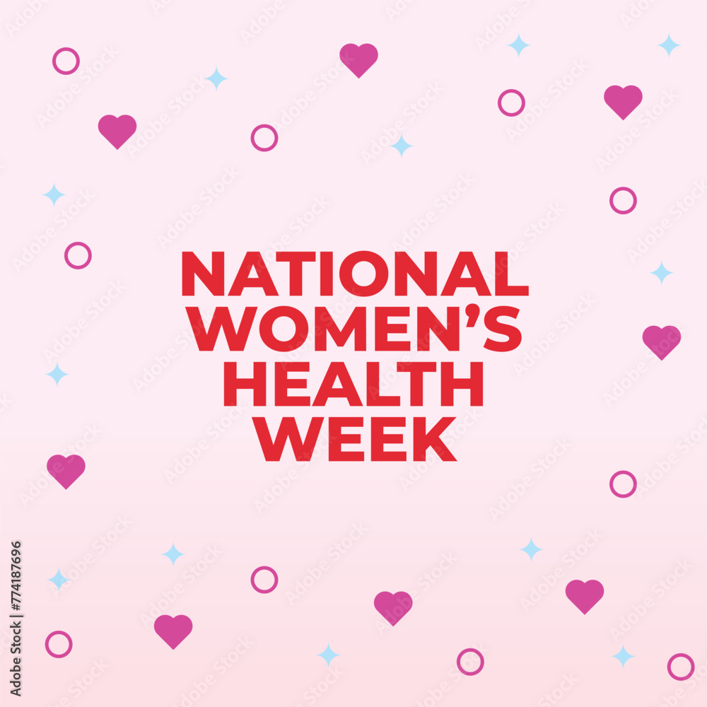 vector graphic of National Womens Health Week ideal for National Womens Health Week celebration.