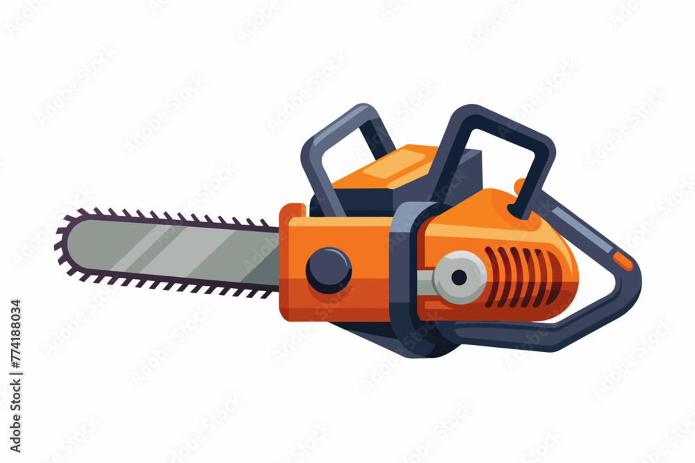 electric-hedge-trimmer-with-whit-background-vector illustration 