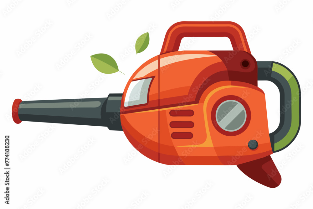 electric-leaf-blower-with-whit-background-vector