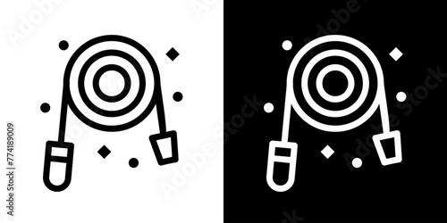 Cable icon. Black icon. Business icon. Line icon. Icon set. © Vector_Art