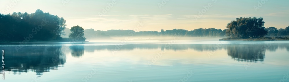 A calm dawn breaks A calm dawn breaks