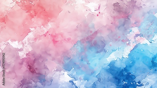 Vibrant abstract watercolor background - A beautiful abstract watercolor background merging vibrant pink, blue,and red