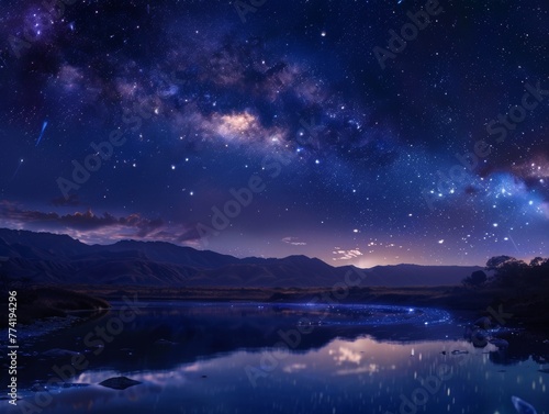 A night sky so clear the Milky Way sprawls across it